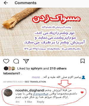 تاثیر مسواک اراک (طب اسلامی-آیت الله تبریزیان) عطاری مسلمین